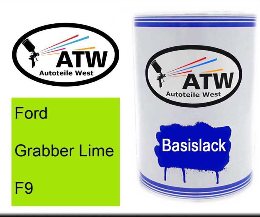 Ford, Grabber Lime, F9: 500ml Lackdose, von ATW Autoteile West.